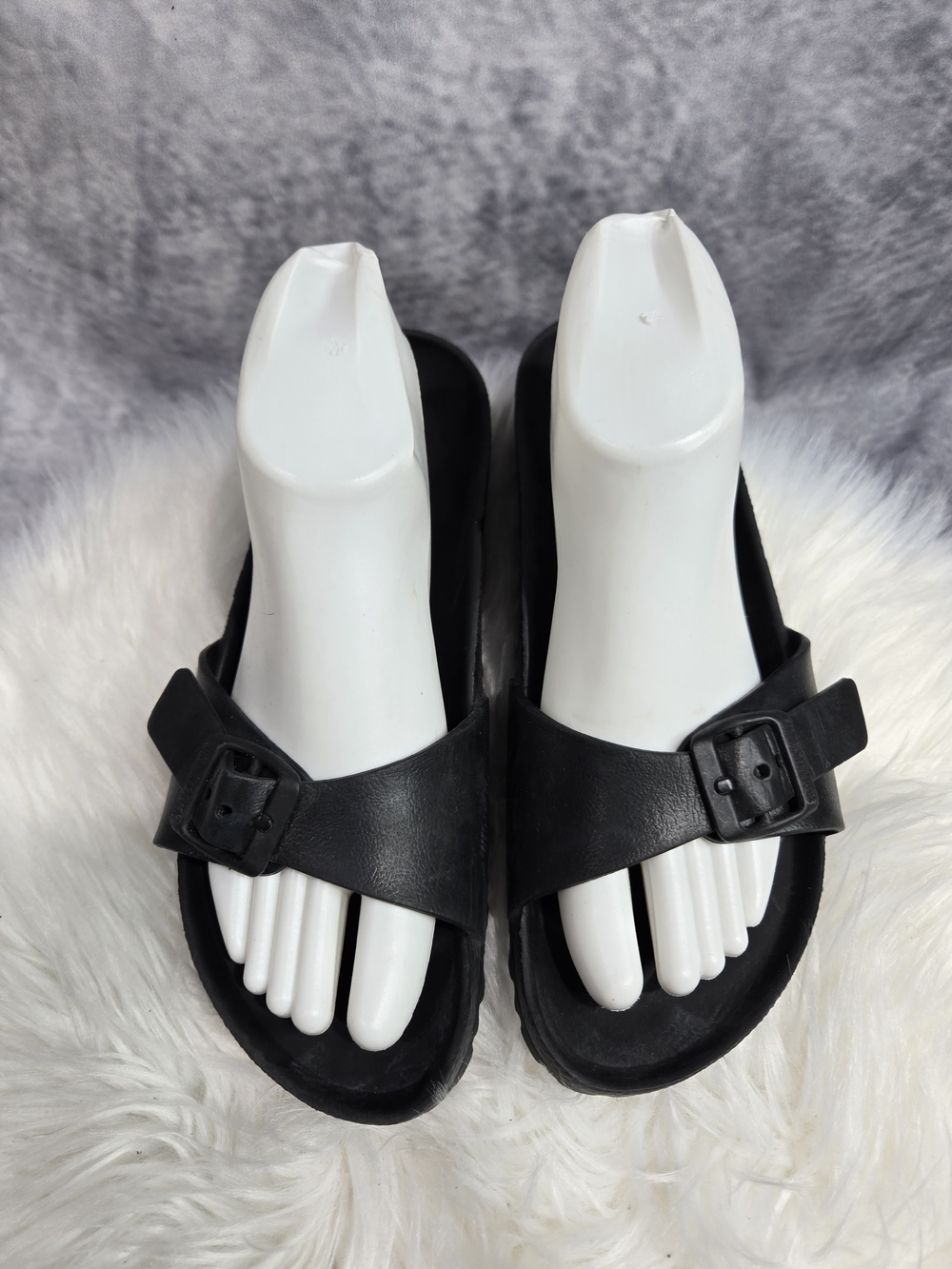 Birkenstock Black Single Buckle Slide